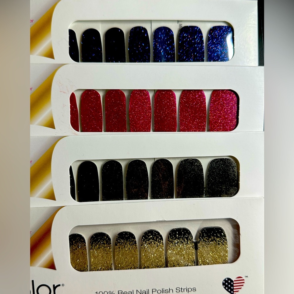Color Street 100% Real Nail Polish Strips. 7 sets, NEW in packaging